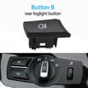 LHD RHD Headlight Lamp Rotary Button Foglight Switch Cover Panel Trim For BMW 5 5GT 6 7 X3 X4 Series F10 F11 F07 F06 F01 F25