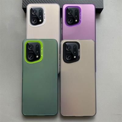 Чехол для телефона Oppo Find X5 OPPO PFFM10, CPH2307, матовый лазерный цветной бампер, защитный противоударный чехол