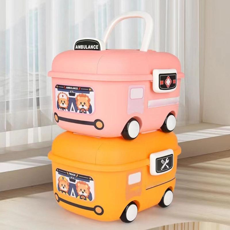 Cartoon Car Toy Storage Organizers With Sturdy Base For Kids Bedroom Playrooms Home Organization