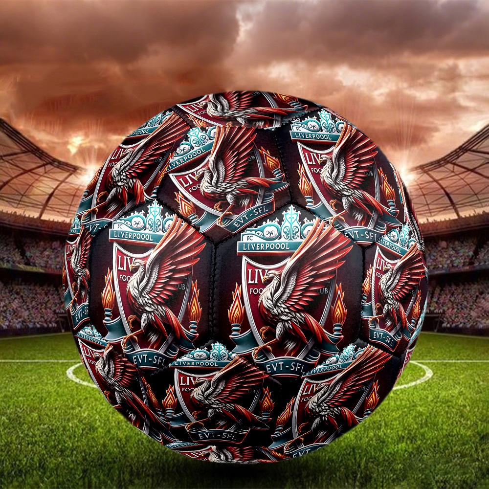 football club Print Size 5 Soccer Ball, Standard Match Football for Sports Game and Team Practice, Ideal Gift for Soccer Fans