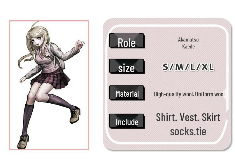 Косплей школьная форма Акамацу Каэдэ из Danganronpa V3