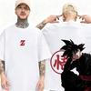 Футболка с принтом Dragon Ball Z, короткий рукав, хлопок, Сон Гоку, Веджета, унисекс, женская одежда, Харадзюку, Yk Tee, винтажная, повседневная, футболки