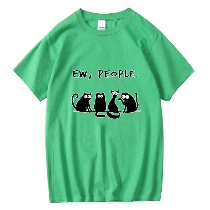 Mens Tshirt High Quality Cotton Blend Funny Cool Cat Printed Summer Casual Loose Cool T Shirt Oneck Male Tshirt Tops