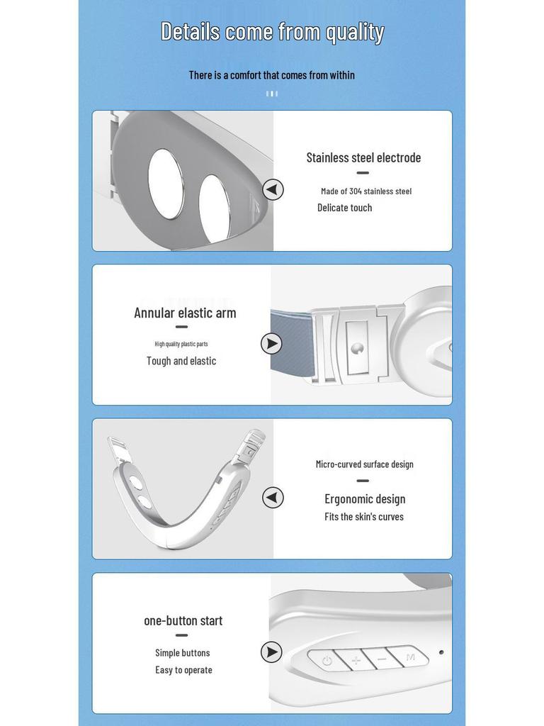 V-образный EMS массажер для похудения и формирования лица