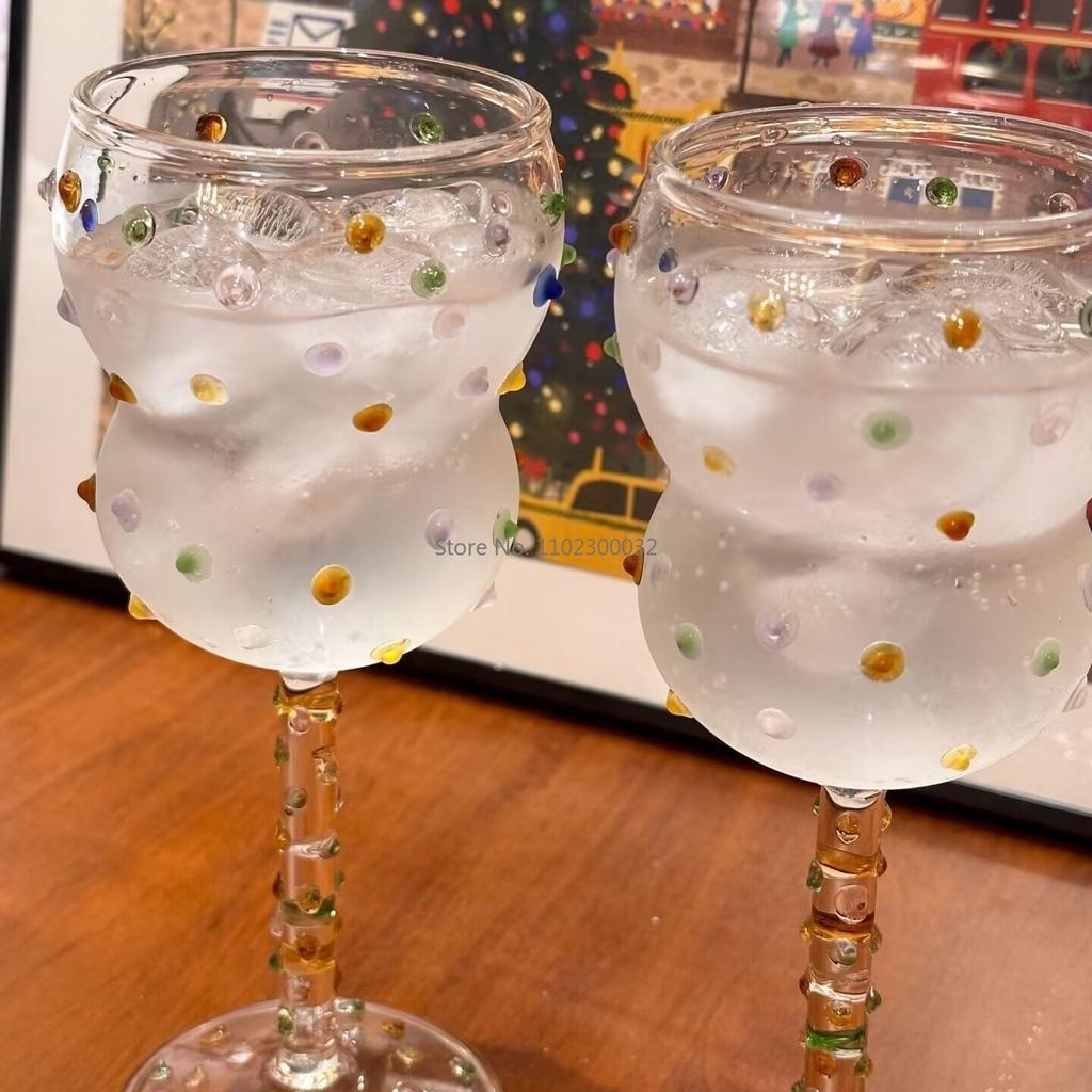 Heat Resistant Champagne Colorful Goblet Glass Sparkling Gem Cocktail Champagne Cups Coupes Wine Glass Wine Glass