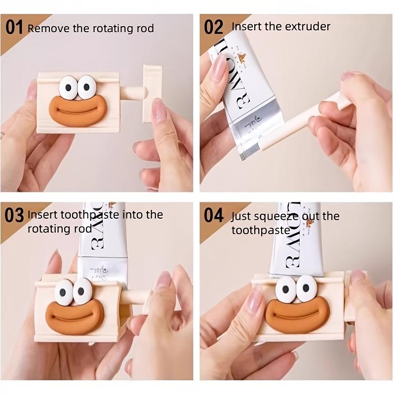 Toothpaste Squeezers, Automatic Rolling Clamps for Facial Cleanser Samples, Suitable for Home and Travel Use.
