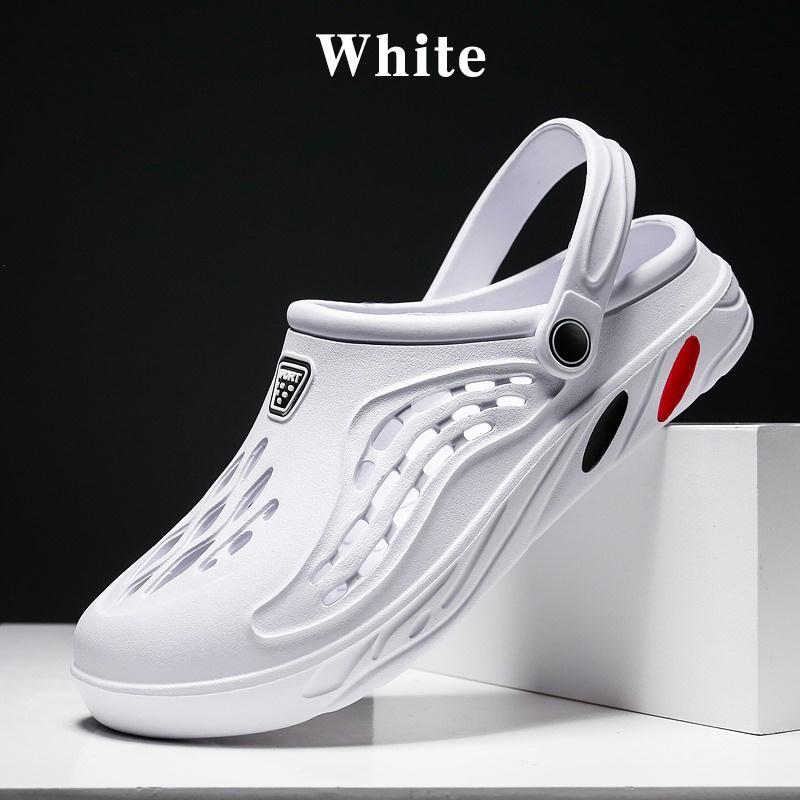 Summer Beach Shoes Men Breathable Sandals Casual Shoes Slippers Garden Shoes Plus Size Hole Shoes Flip Flop Leisure Outdoor Summer Sandals