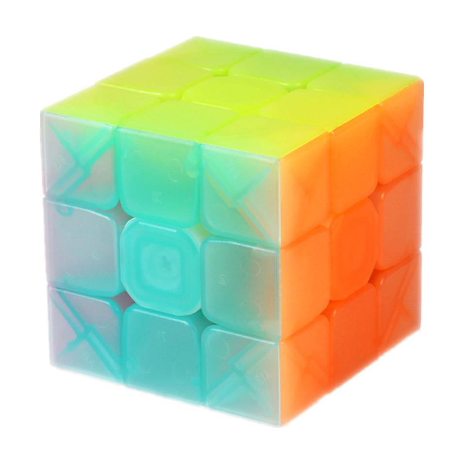 Серия Qiyi Jelly Color 5x5 4x4 3x3 2x2 Пирамидка Скоростной Кубик Рубика Без наклеек Прозрачный Профессиональная Головоломка Кубо Магико Игрушка