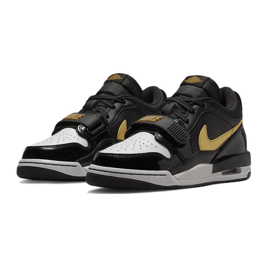 Кроссовки Air Jordan Legacy 312 Low GS Черный/Металлический Золотой Детские Белый CD9054-071