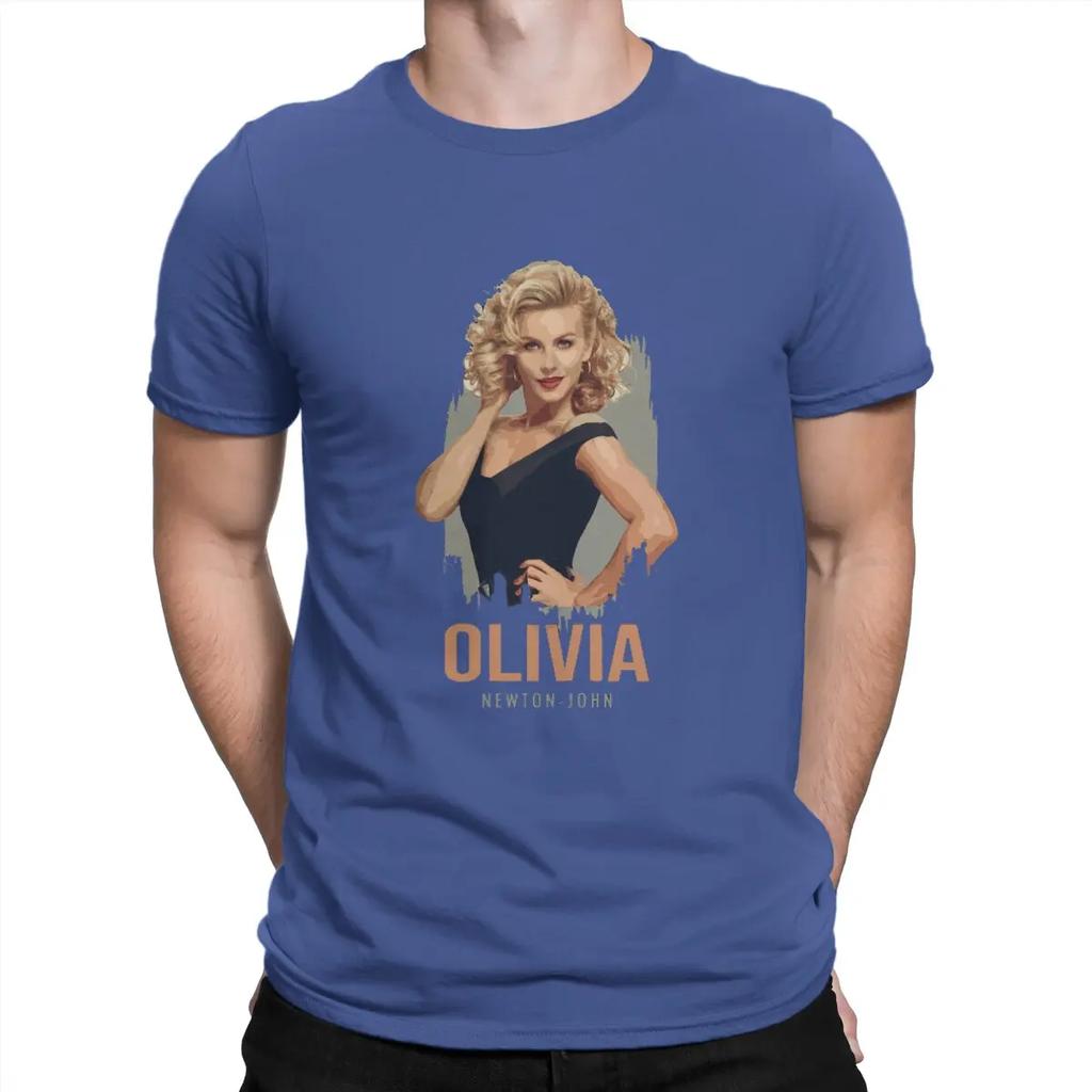 T-Shirts Australian Pop Singer Fashion Pure Cotton Short Sleeve Olivia Newton John T Shirt Clothes New Arrival Unisex