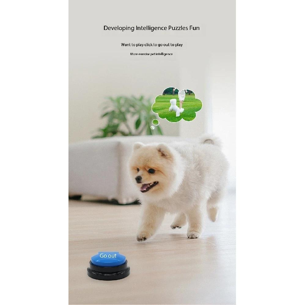 Pet Voice Button, Dog Bark Box, Training Speaking Toy, Recording Sound Device, Squeeze Box, Voice