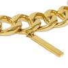 Used 10059 Miami Cuban Logo Charm 0.9" 7984 Curb Chain, Extra Thick, Gold Plated, Vintage Gold Men's from Japan