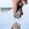 Mini Fish Lip Grabber with Secure Lanyard Stainless Steel Designed for Efficient Fishing Adventures