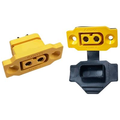 XT60 Фиксированное гнездо для пайки 35A 12AWG XT60 гнездо для монтажа на панель аккумулятора фиксируемый адаптер XT60E-F