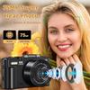 5K Цифровая камера для фотосъемки - WiFi 75 МП Камеры для влогинга на YouTube - Видеокамера UHD с автофокусом 3" 180° Поворотный экран с 18-кратным зумом - Компактная