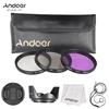 49MM UV,CPL,FLD Filter Kit + Cap / Lens Hood for Nikon Canon Pentax DSLR