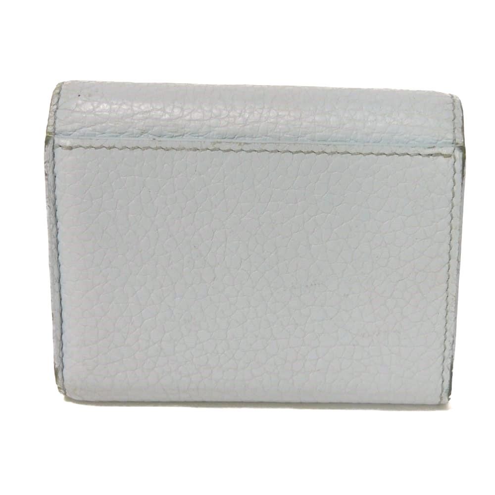 Used 12564 Portefeiulle Capucines XS M69061 7942 LV Logo Pastel Light Blue Japan Exclusive Taurillon Clemence Blue