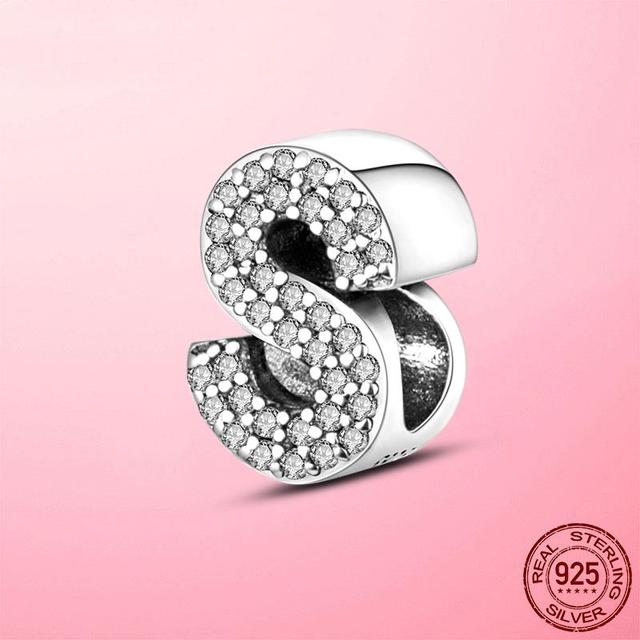 925 Sterling Silver O Pendant Love Heart Snake CZ Clip Charm Beads Fit Original Women Bracelet Bangle Silver 925 Jewelry