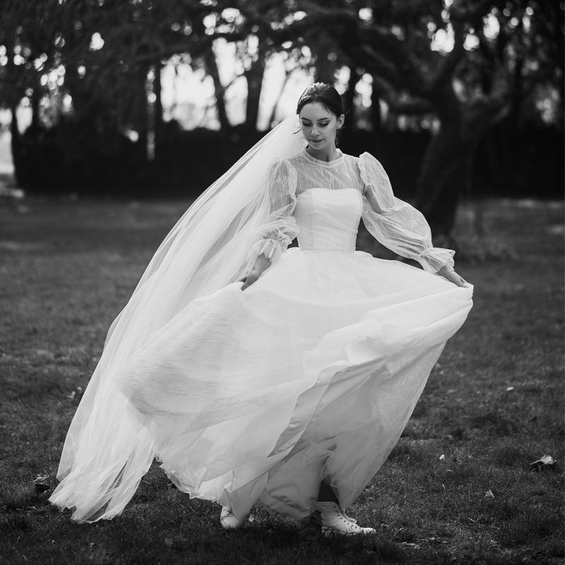 Мягкая свадебная вуаль, расческа для свадебной фаты, свадебная фата в виде собора, 1 ярусная вуаль, свадебная расческа для волос со стразами для невест