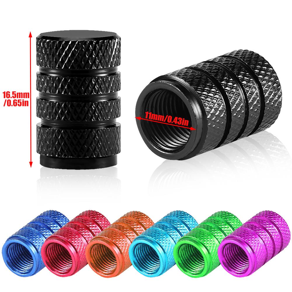 4Pcs/Set Tire Stem Valve Caps Aluminium Car Dustproof Caps Tire Wheel Stem Air Valve Caps zbfhp66