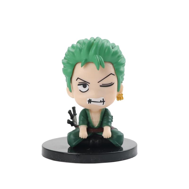 Аниме Фигурка One Piece Монки Д. Луффи Ророноа Зоро Кавайные Игрушки Фигурка Наруто Какаши Q Фигурка Украшение для Машины ПВХ Модель Подарок 7см