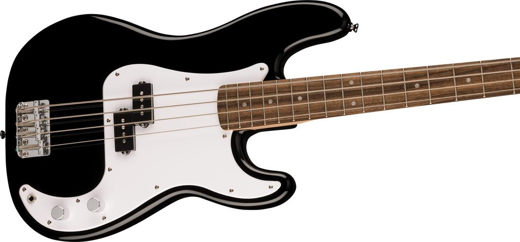 Fender Squier by Fender Squier Electric Bass Squier Precision Laurel White Black с мягким чехлом Sonic™ Bass®, накладкой на гриф, пикгардом,