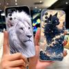 Чехол для Oppo A74 4G Reno 6 Lite CPH2365 Милый Кот Король Лев Расписной Чехол Мягкий Тонкий Чехол для Телефона Для Oppo A95 A 74 Reno6 Lite Сумки