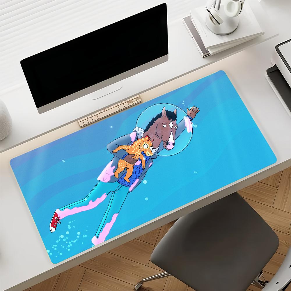 Cartoon BBoJack Fun HHorsemanS Mouse Pad Nonslip Rubber Gamer Balance Computer Mat Decoracion Deskmat Laptop Office Large