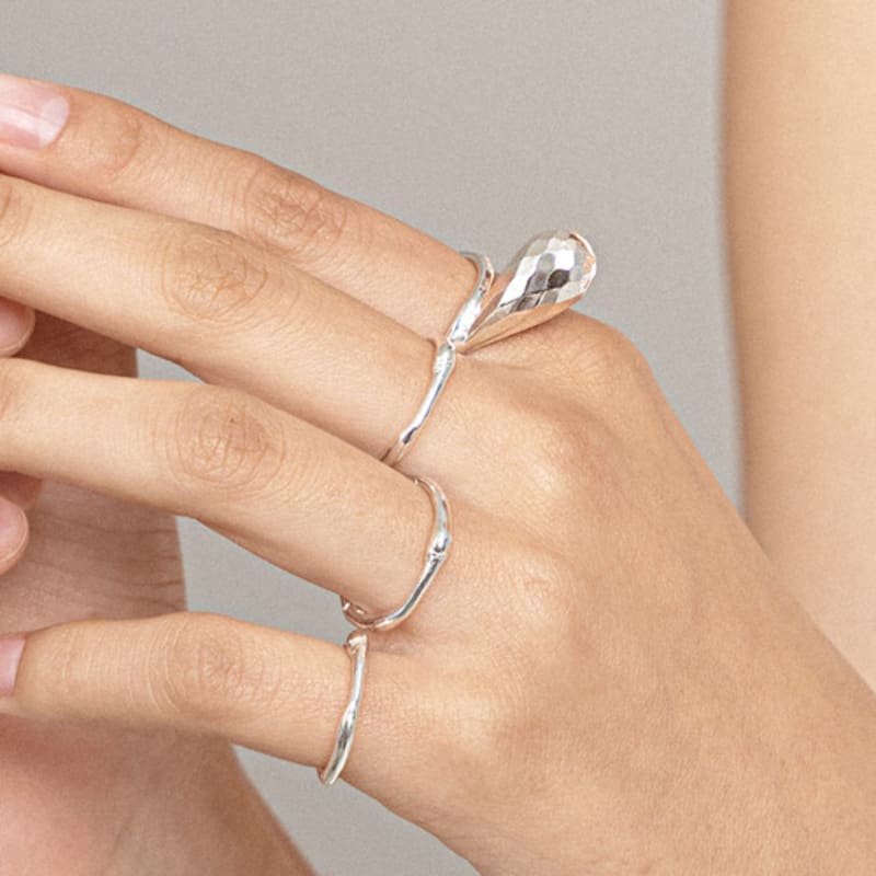 Ahndronico mirror ball ring