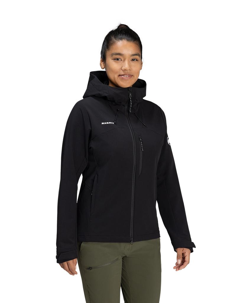 Mammut Trekkers Softshell Hooded Jacket Asian Fit Women'S M21E5Ft003_Bk