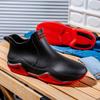 Trendy Outdoor Waterproof Anti Slip Durable Women's Rain Boots, Solid Color Garden Shoes