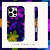 Чехол для телефона с неоново-раскрашенными ромашками для IPhone 17AIR 16E 16 15 14 13 12 11 17 Pro Max Plus Двухслойная задняя крышка