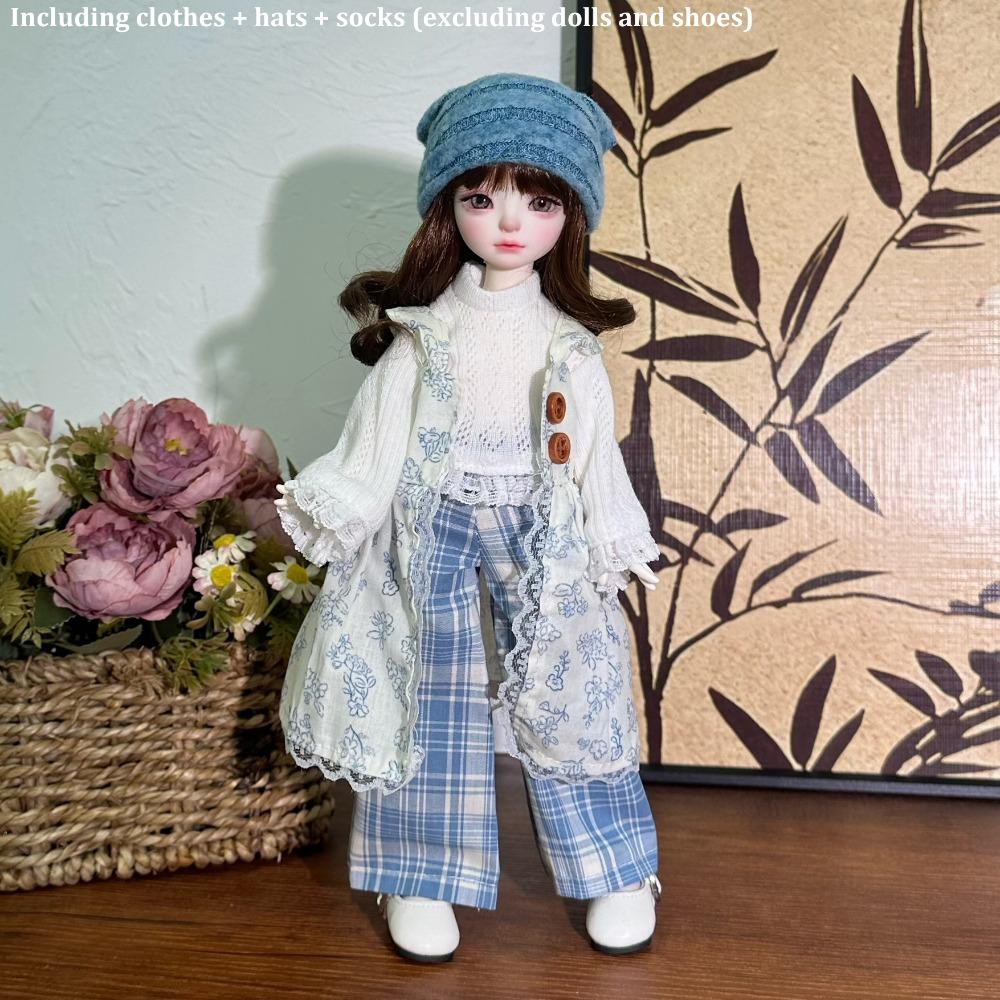 Милый модный 30 см одежда Красивый осенне-зимний стиль 1/6 BJD Набор одежды Свитер Пальто Повседневное платье Подарок для девочки