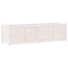 Plant Box White 180x50x50 cm Solid Pine Wood
