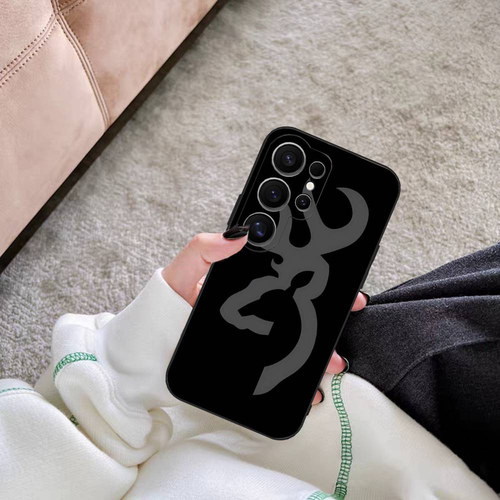 B-Browning Logo Phone Case For Samsung S 24 Fe 25 Ultra Plus 20 Lite 21 30 22 23 24 22 Ultra 5G Fundas