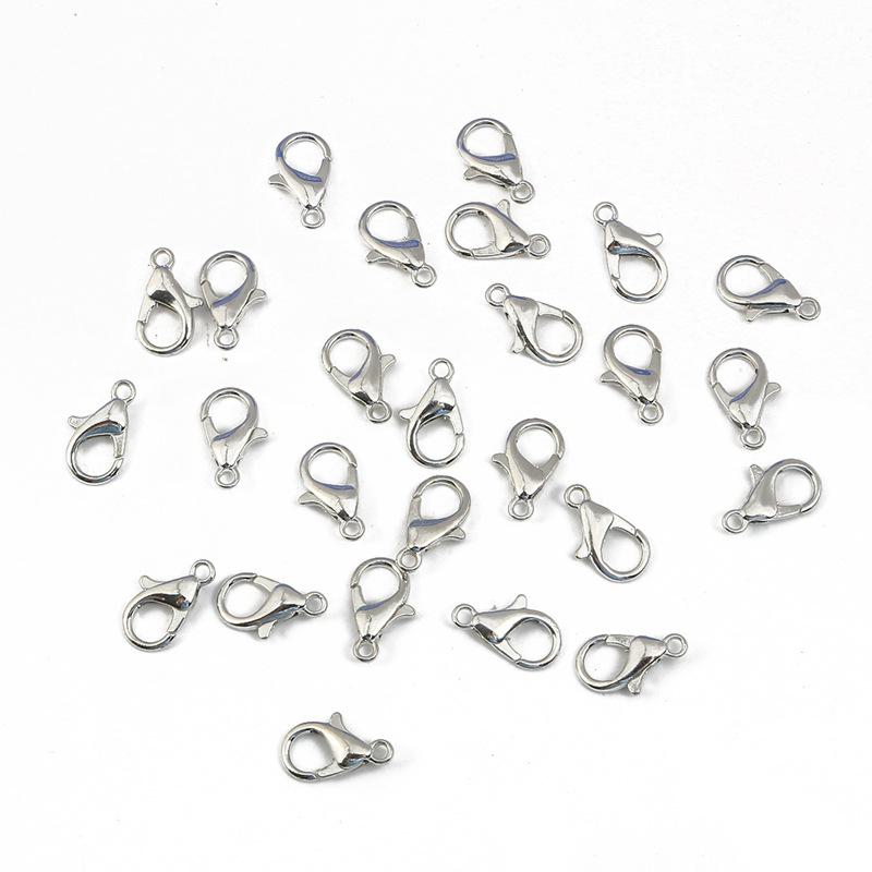 Большая пряжка-карабин для самостоятельного изготовления украшений. Идеально подходит для ожерелий, браслетов, брелоков и многого другого.. Отлично подходит для соединения бусин и подвесок.