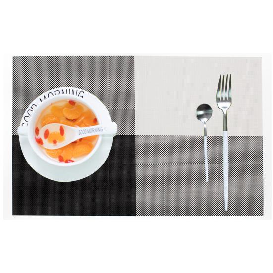 Placemat Wear Resistant Waterproof Non-slip Heat Insulation Rectangular Table Mat Glassware Cup Coaster