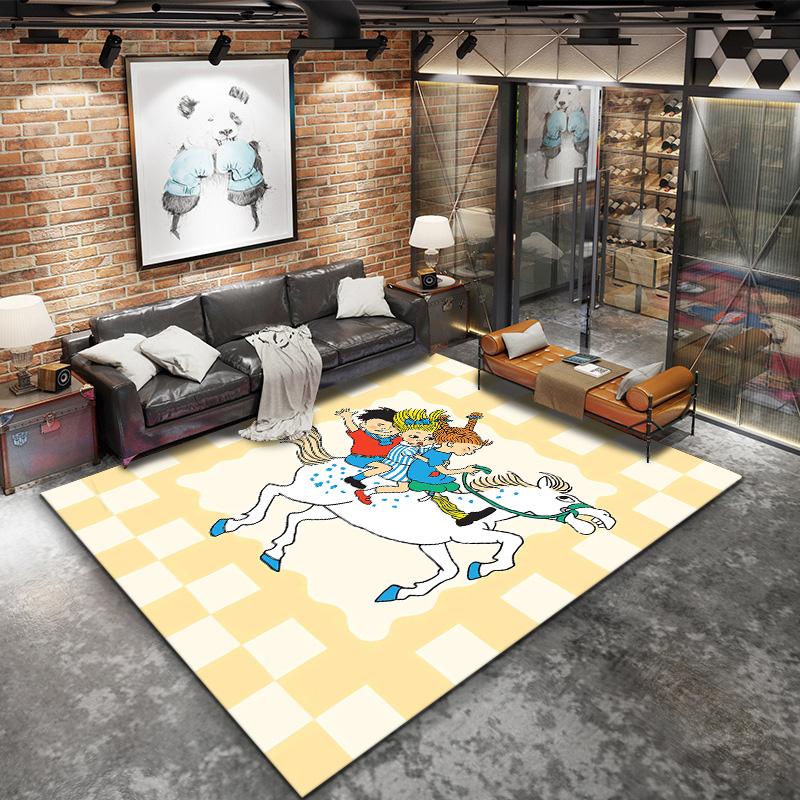 Pippi Carpet Rug For Living Room Bedroom Home Sofa Decoration Kids Play Nonslip Floor Mat