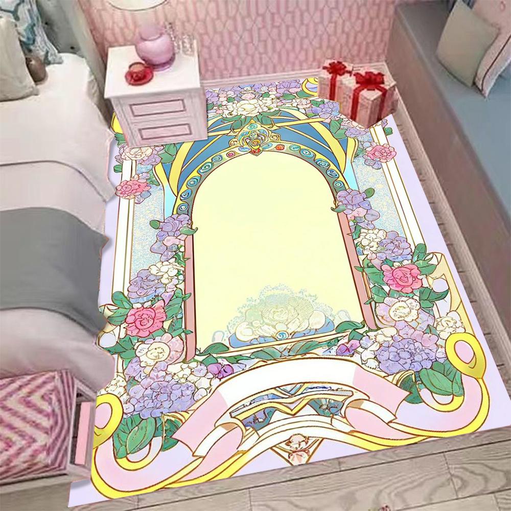 Ковер Card Captor Sakura розовый детский ковер для девочек для дома гостиной детский ковер ковер для спальни дивана придверный коврик напольные коврики