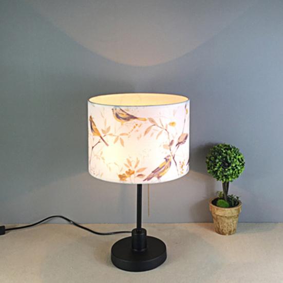 Абажур Yousheng Drum с цветочным принтом, абажур из льна, абажур ручной работы в деревенском стиле для настольных ламп, напольных ламп, украшения для фермерского дома