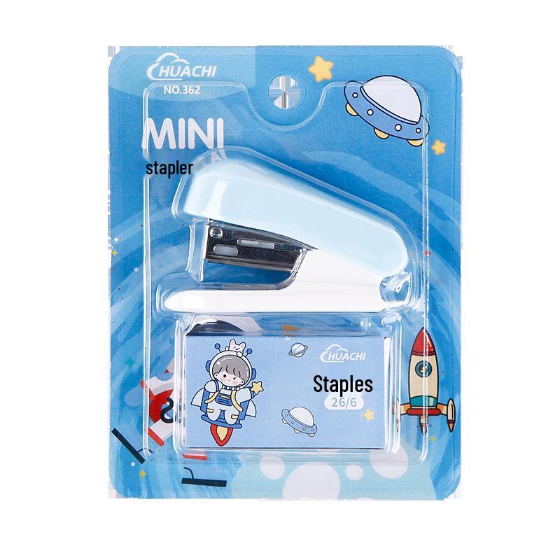 Мини мультяшный степлер: Удобный для детей, не требующий усилий, портативный и милый