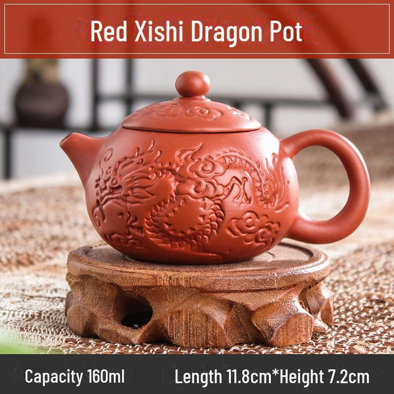 Коллекция чайников из фиолетовой глины: 72 модели, чайники Zhuni Xishi объемом 120–200 мл, идеально подходящие для утренних рынков