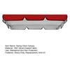 Swing Chair Canopy Replacement Waterproof Anti-UV 2-3 Seater Swing Chair Top Cover Outdoor Garden Porch Patio Swing Seat Sun Shade Awning