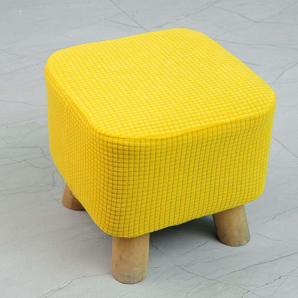 Утолщенный эластичный чехол для квадратного табурета