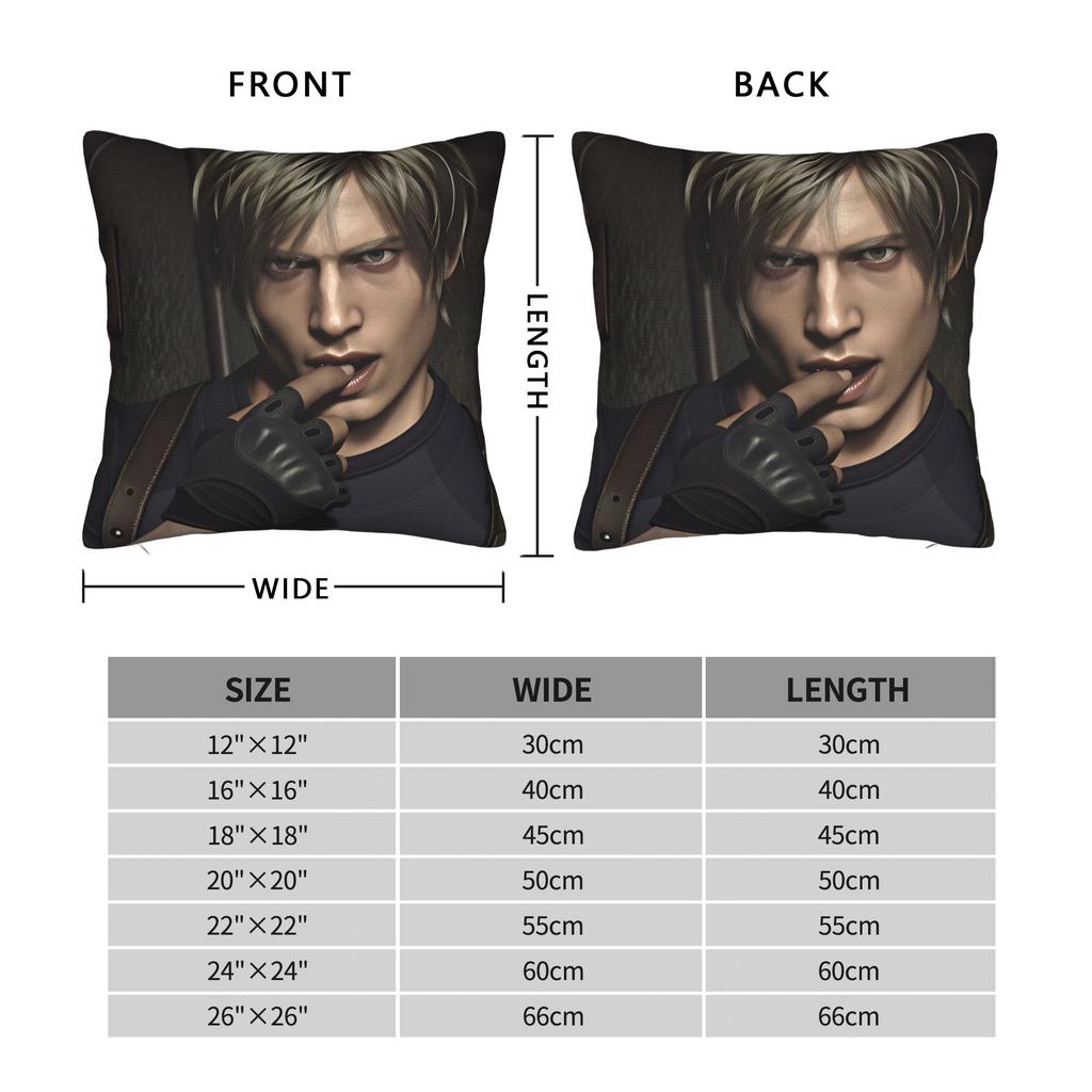 Leon Kennedy Pillow Cover Comfy Cushion Cover Cute Funny Pillow Case For Sofa Home Decor