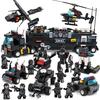 City Police SWAT Truck Building Blocks Sets Ship Helicopter Vehicle Technic Bricks Kids Toys Gifts