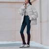 adidas Куртка пуховая однотонная с капюшоном и длинными рукавами, унисекс, верхняя одежда KQ5541