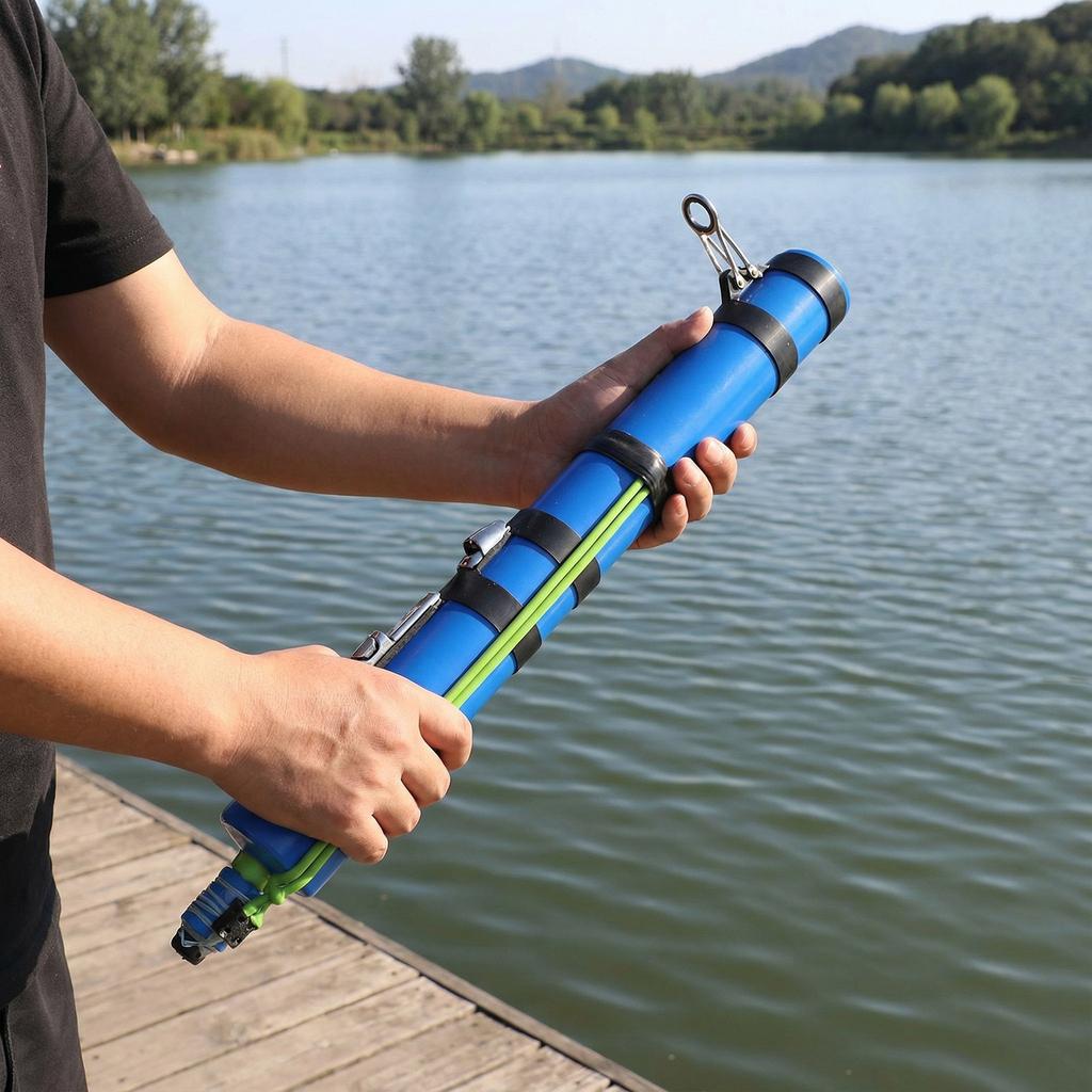 Запускатель приманок Рыболовный инструмент Многоцелевой Точный запуск Удилища для приманок Компактный держатель для удочек для активного отдыха Путешествия