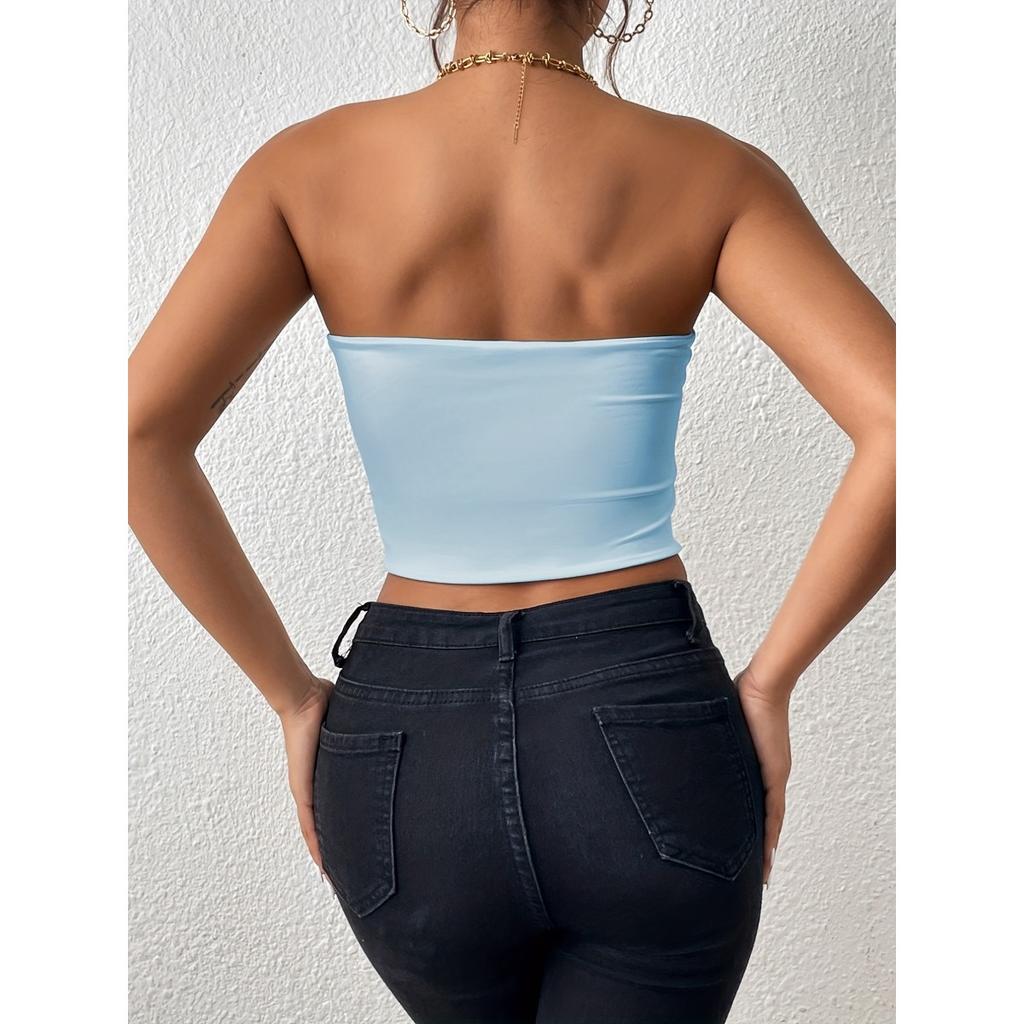 Womens Daily Color Solid Casual Bra No Steel Ring Womens Chest Wrap Suitable For Wearing All Seasons