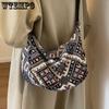 Large Capacity Ethnic Style Bag for Women Korean Version Versatile Crossbody Bag for Women Shoulder Bag